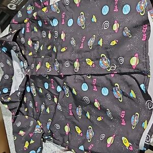 Bu-cee’s Shirt Youth Large Black Button Up Top Space Camp Print 3T
